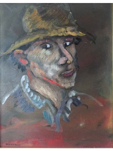 Autoritratto con Cappello - Bruno Donadel