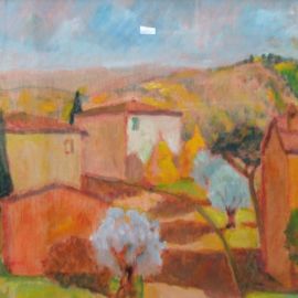 Paesaggio Toscano 28x38 - Vincenzo Censotti