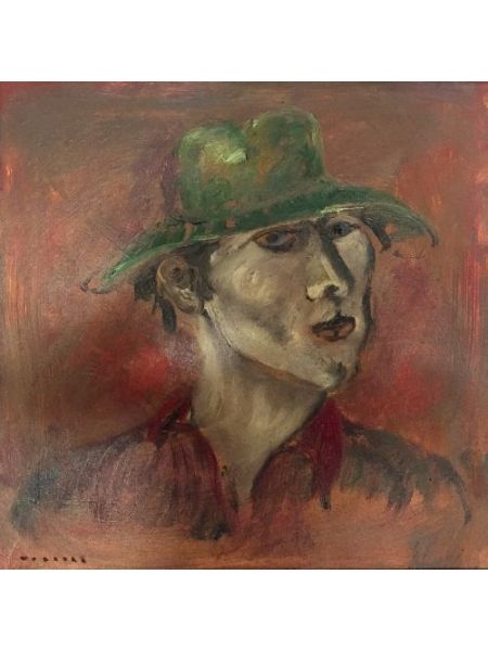 Autoritratto con Cappello Verde - Bruno Donadel